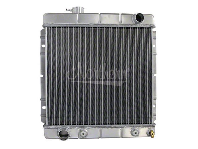 Driver Radiator Ecklers Muscle Car Aluminum Radiator; Driver Side Outlet (64-66 Mustang)