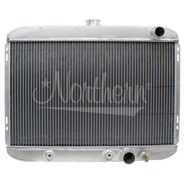 Ecklers Muscle Car Aluminum Radiator; Passenger Side Outlet (67-69 Mustang)