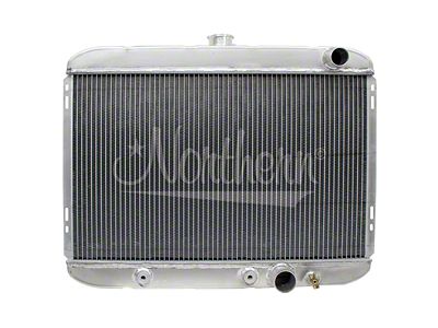 Muscle Car Aluminum Radiator; Passenger Side Outlet (67-69 Mustang)