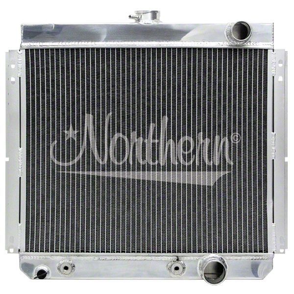 Ecklers Muscle Car Aluminum Radiator; Passenger Side Outlet (67-70 Mustang)