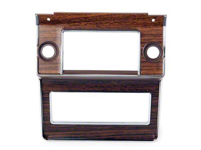 Radio Bezel; Woodgrain (69-70 Mustang)