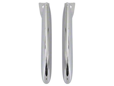 Rear Bumper Guards; Chrome (64-66 Mustang)