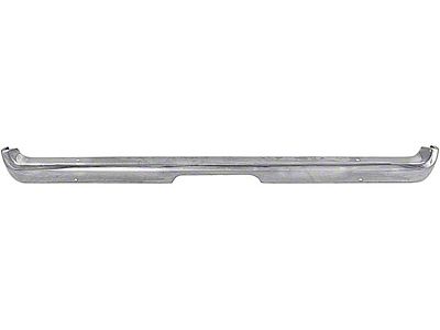 Rear Bumper without Bumper Guards and Horizontal Pads; Chrome (71-73 Mustang)