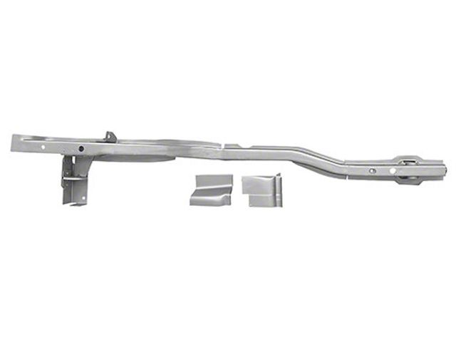 Fastback Rumprail Parlor Ecklers Rear Frame Rail for Mini Tubs; Passenger Side (65-70 Mustang ...