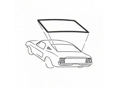 Rear Window Weatherstripping (65-68 Mustang Coupe)