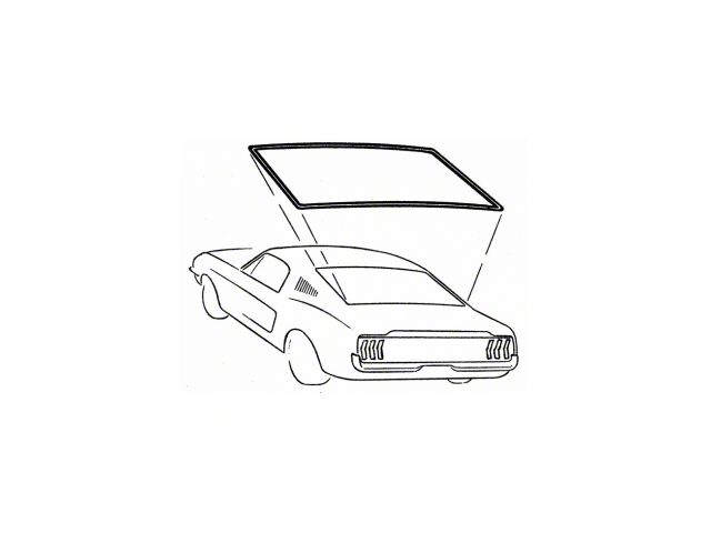 Rear Window Weatherstripping (69-70 Mustang Coupe)