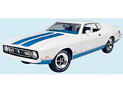 Sprint Hood Stripes; Red/Blue (1972 Mustang)