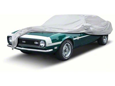 Titanium Plus Indoor/Outdoor Car Cover; Silver (69-70 Mustang Coupe, Convertible)