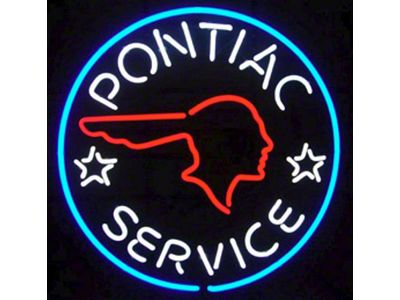 Neon Sign, Pontiac Service Design