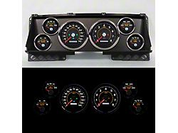 New Vintage USA M-102 Series Direct Fit Gauge Kit; Black (87-91 Bronco)