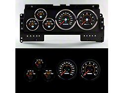 New Vintage USA M-102 Series Direct Fit Gauge Kit; Black (92-96 Bronco)