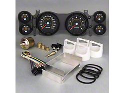 New Vintage USA M-102 Series Direct Fit Gauge Kit; Black (70-78 Camaro)