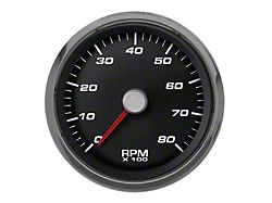 New Vintage USA Performance Series Tachometer; 8K; Black; 3-3/8-Inch (Universal; Some Adaptation May Be Required)