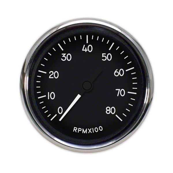Ecklers 1940 Series Tachometer; 8K; Black; 4-3/8-Inch (Universal; Some ...