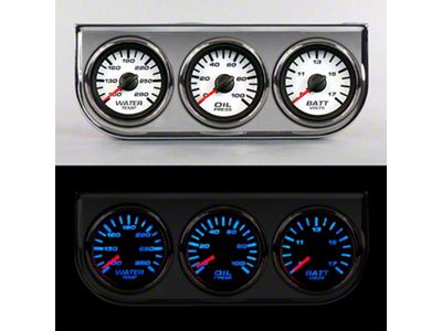 New Vintage USA Performance II Series 3-Gauge Power Pack; White (Universal; Some Adaptation May Be Required)