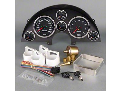 New Vintage USA CFR Series Direct Fit Gauge Kit; Blue (84-89 Corvette C4)