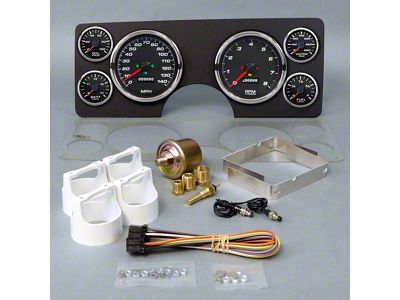 New Vintage USA CFR Series Direct Fit Gauge Kit; Red (78-82 Corvette C3)