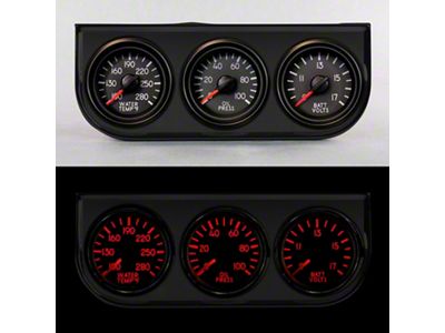 New Vintage USA Aviator Series 3-Gauge Power Pack; Black (Universal; Some Adaptation May Be Required)