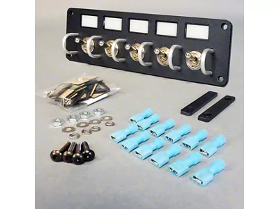 New Vintage USA Toggle Switch Panel with Guards; RGB LED (Universal; Some Adaptation May Be Required)