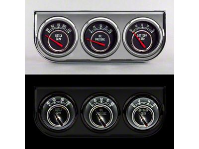 New Vintage USA Woodward Series 3-Gauge Power Pack; Black (Universal; Some Adaptation May Be Required)