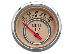New Vintage USA Woodward Series Water Temperature Gauge; Beige; 2-1/16-Inch (Universal; Some Adaptation May Be Required)