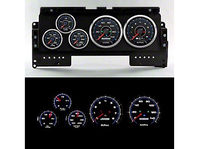New Vintage Gauge Kit Ford Truck 92-96 F/S CFR Red