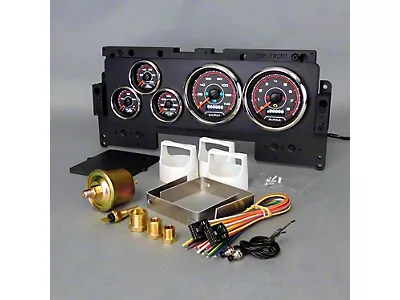 New Vintage Gauge Kit Ford Truck 92-96 F/S CFR Red New Vintage Gauge Kit Ford Truck 92-96 F/S CFR Red
