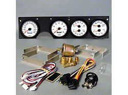 New Vintage USA Performance II Series Direct Fit Gauge Kit; Black (70-81 Firebird)