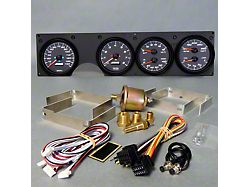 New Vintage USA Performance II Series Direct Fit Gauge Kit; Black (82-89 Firebird)