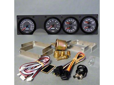 New Vintage USA Performance II Series Direct Fit Gauge Kit; White (70-81 Firebird)