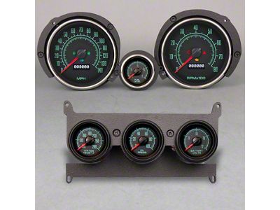 New Vintage USA 69 Series Direct Fit Gauge Kit (71-73 Mustang w/ Center Console)