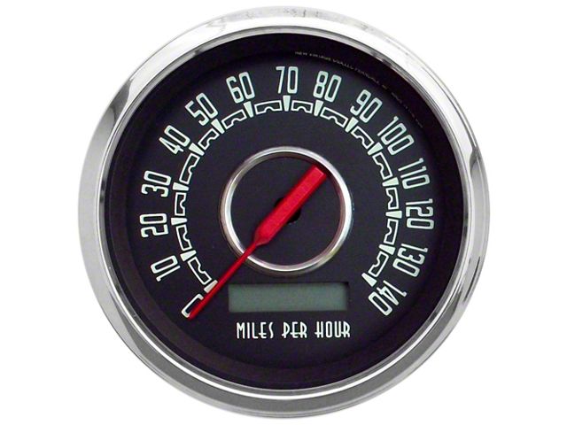 New Vintage USA Ecklers Woodward Series Speedometer; 140 MPH; Black; 3 ...