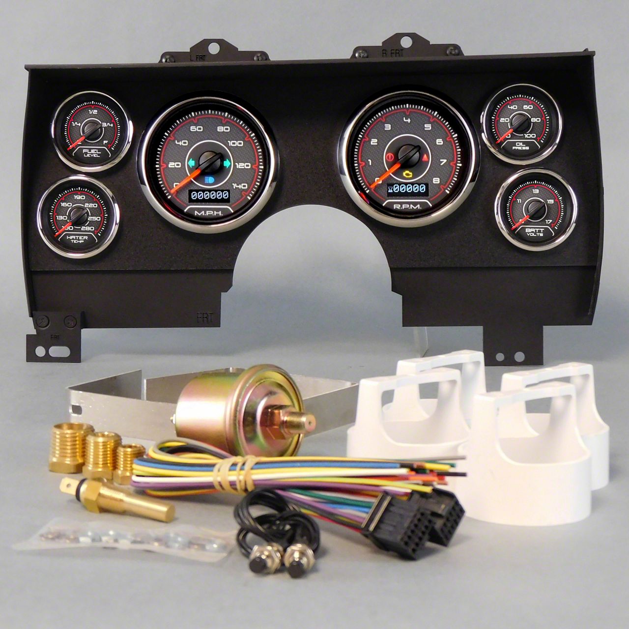 New Vintage USA CFR Series Direct Fit Gauge Kit; Blue (82-89 Camaro) New Vintage USA CFR Series Direct Fit Gauge Kit; Blue (82-89 Camaro)