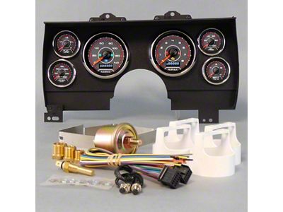 New Vintage USA CFR Series Direct Fit Gauge Kit; Blue (82-89 Camaro)