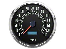 New Vintage USA 1969 Series Speedometer; 140 MPH; 4-3/8-Inch (Universal; Some Adaptation May Be Required)