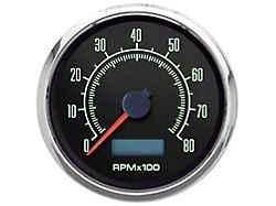 New Vintage USA 1969 Series Tachometer; 8K; 3-3/8-Inch (Universal; Some Adaptation May Be Required)