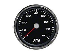 New Vintage USA Performance Series Tachometer; 8K; Black; 4-3/8-Inch (Universal; Some Adaptation May Be Required)