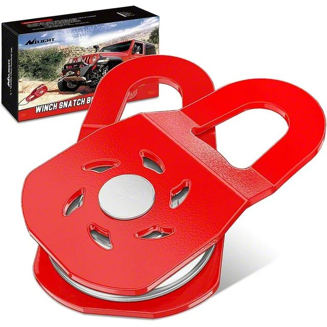Ecklers 10-Ton Winch Snatch Block; Red