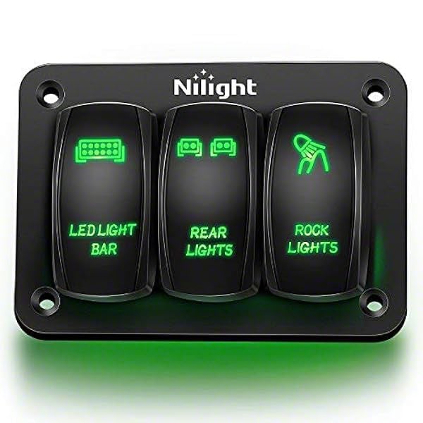 Rocker panel light switch hotsell