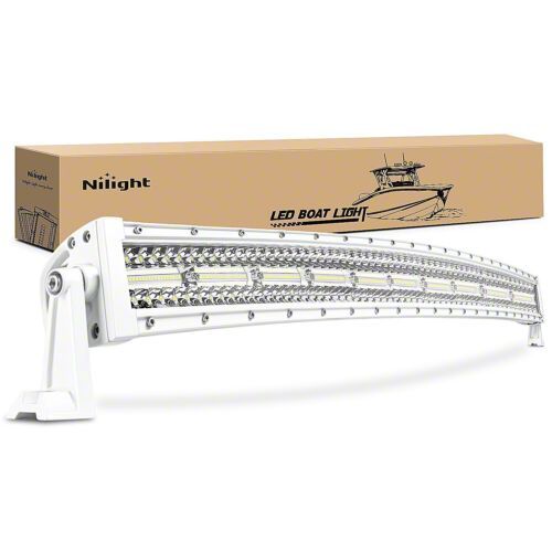Ecklers 42-Inch White Curved LED Light Bar; Spot/Flood Combo Beam ...