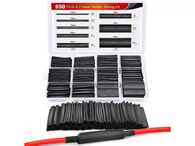 Nilight Heat Shrink Tubing Kit; 650-Pieces