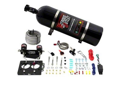 Nitrous Outlet 52mm LT1 Hardline Plate System; 12 lb. Bottle (93-97 5.7L Firebird)
