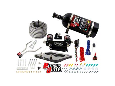 Nitrous Outlet 58mm LT1 Hardline Plate System; No Bottle (93-97 5.7L Firebird)