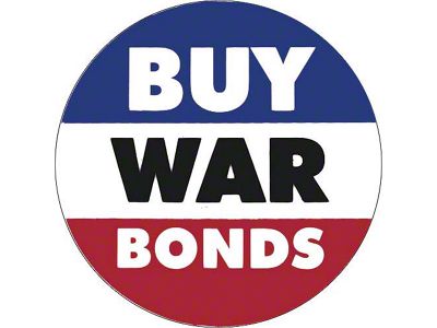 Nostalgia Decal - Buy War Bonds - 2-3/4 Tall