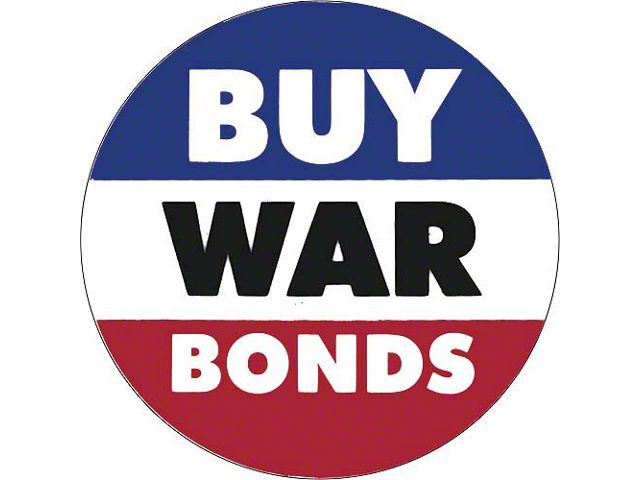 Nostalgia Decal - Buy War Bonds - 2-3/4 Tall