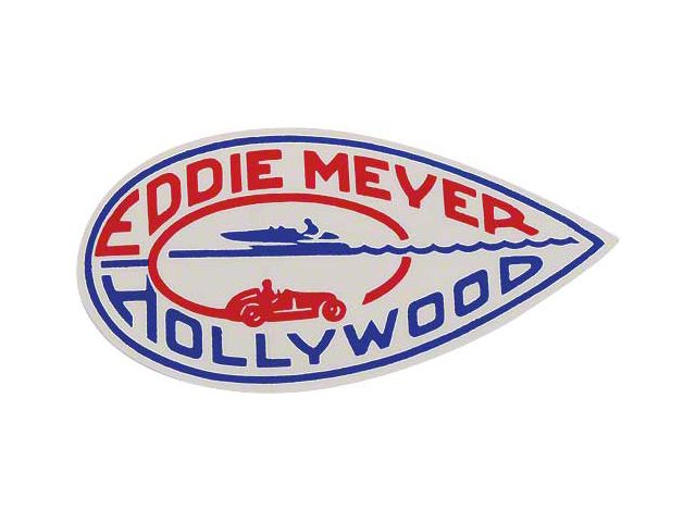 Nostalgia Decal - Eddie Meyer Hollywood - 3-3/4 wide X 2 high