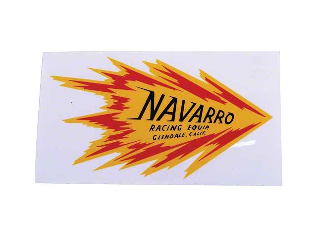 Nostalgia Decal - Navarro Racing Equipment - 5.5 Wide X 3 High