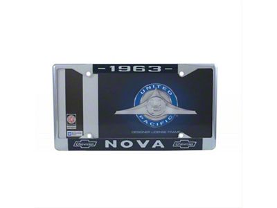 License Plate Frame; Chrome (1963 Chevy II)