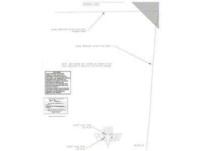 Nova 283 Flag Fender Emblem Template Kit, 1962-1965
