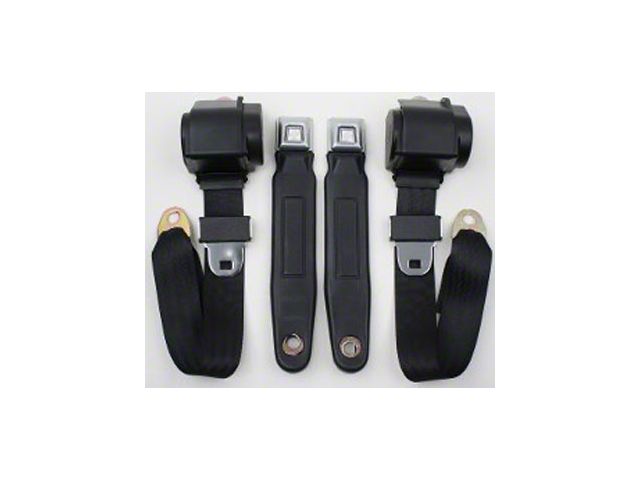 Nova 3-Point Seat Belt With Metal Lift Buckle, For Bench Seat Seat, 1964-1975
